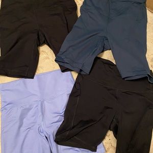 4 pairs of MEDIUM sized biker shorts! Hardly worn